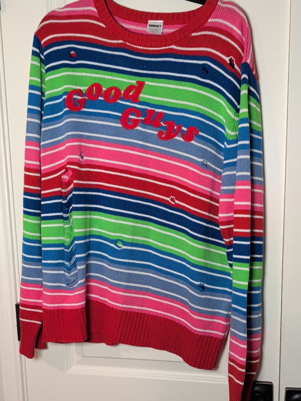 Good Guys Striped Crewneck Sweater by Chucky - Multicolor